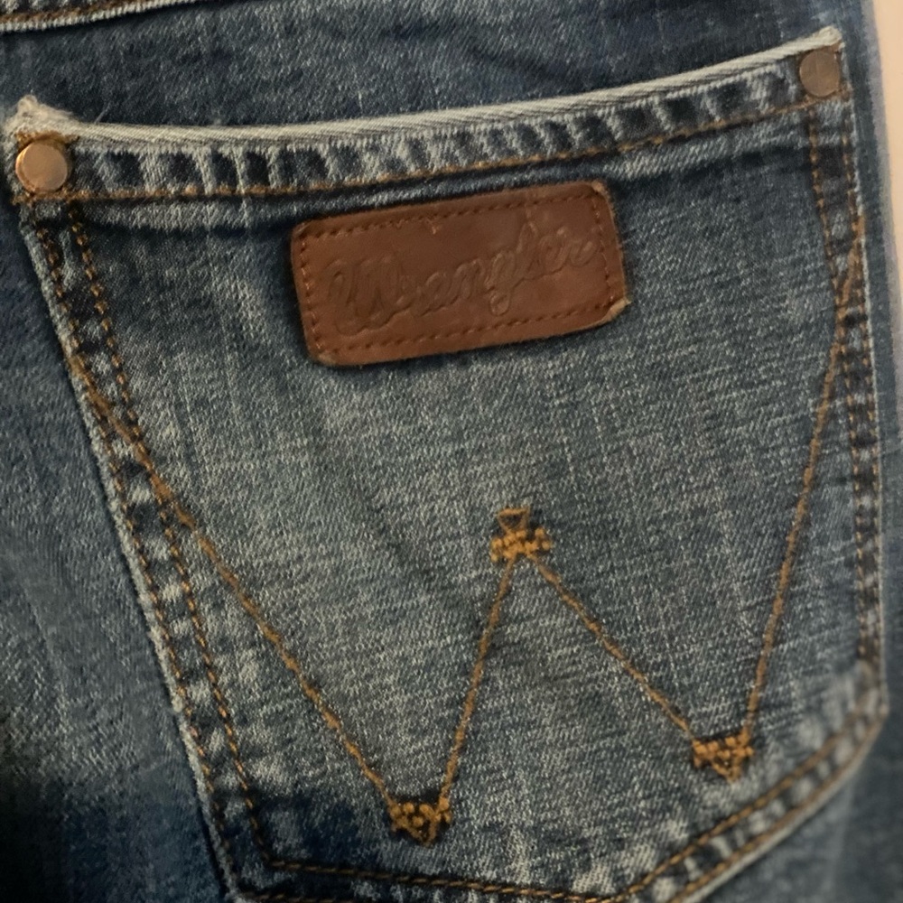 Wrangler Men's Dark Blue Denim Jeans
